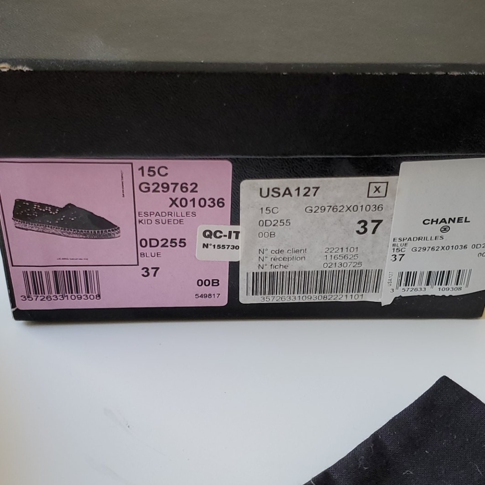 CHANEL Suede Espadrilles 37 - Picture 13 of 14